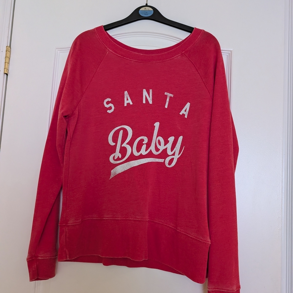 Grayson Threads Red 'Santa Baby' Women's Sweater Medium